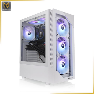کیس کامپیوتر ترمالتیک مدل VIEW 200 TG ARGB Chassis Snow White